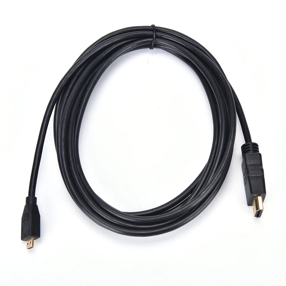 Удлинительный кабель 1 5 м/1 8 м/3 м HDMI штекер v1.4 микро Адаптер преобразователь HD 4K