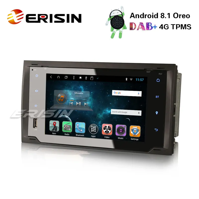 Erisin ES8276F 7 &quotAndroid 8 1 DAB + радио 4G TPMS Автомобильная стерео система gps навигация для Frod