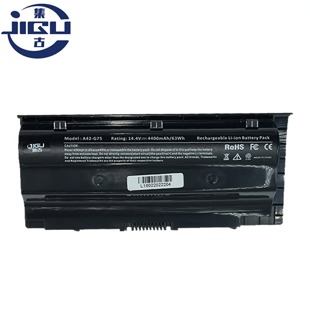 JIGU Новый 14 4 V Заменить Клавиатура ноутбука Батарея A42 G75 для Asus G75V 3D G75VW 8 ячеек|laptop