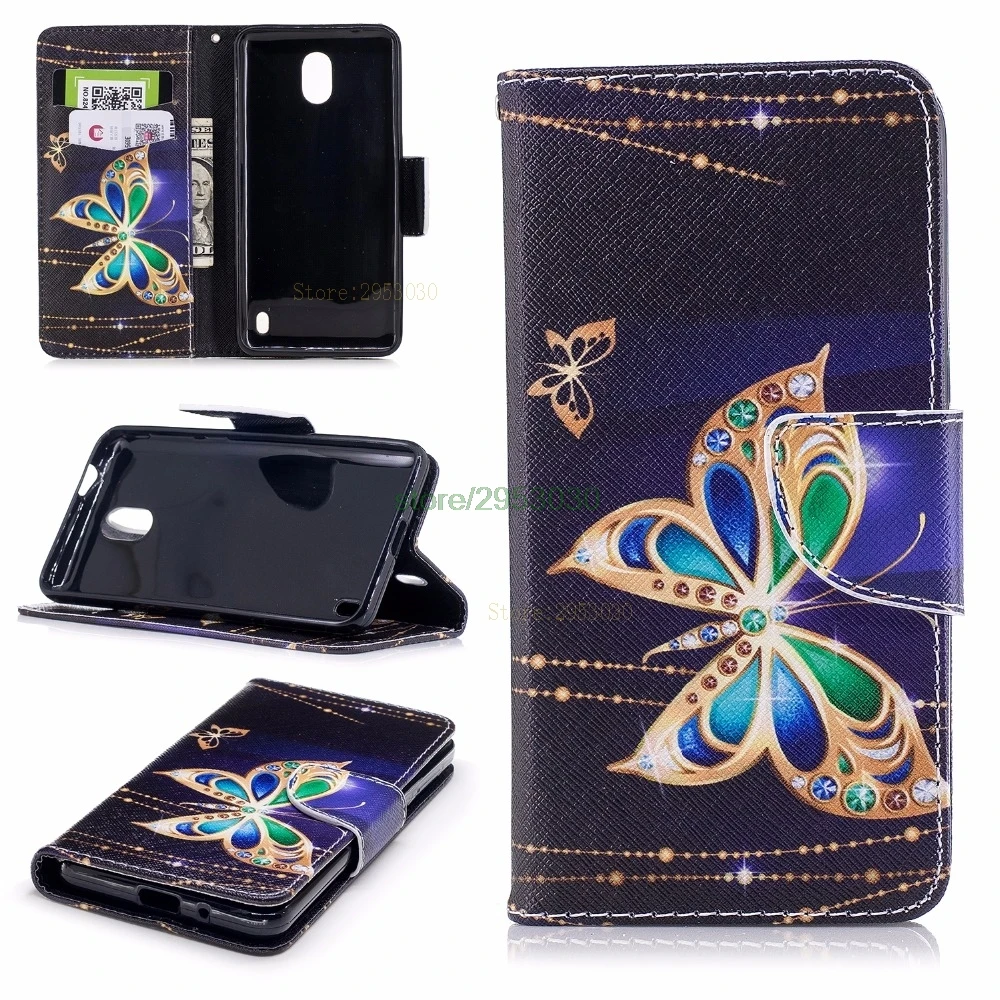 Чехол-бабочка для Nokia 2 Dual TA-1035 TA-1007 TA-1029 чехол с откидной крышкой и бумажником