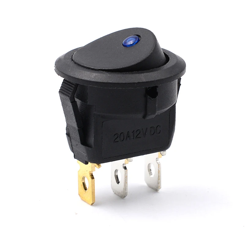 WUPP 12V 20A светодиодный выключатель света фары противотуманные рабочие огни переключатель круглый тип лодки