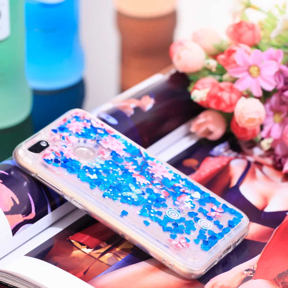 Чехол для Huawei Nova Lite 2017 с блестками и жидким эффектом для Y6 Pro SLA-L02 SLA-L22 SLA-L03 SLA L02 L03 L22.