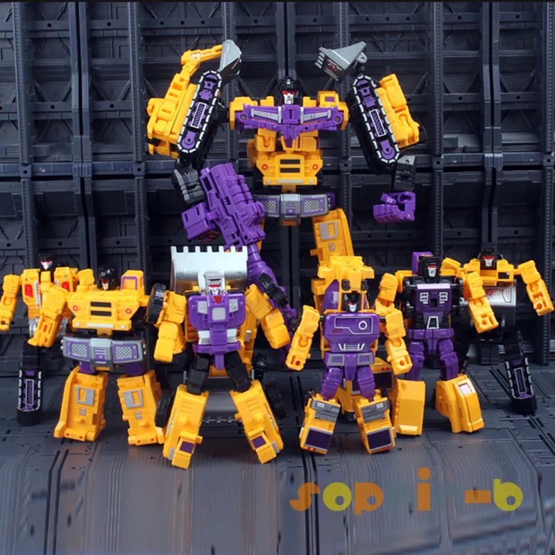 Трансформируемый желтый Разрушитель Combiner Wars все 6 комплектов ABC Набор фигурок