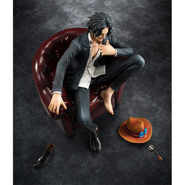 Аниме One Piece фигурку Ace поп SOC диван костюм сидя куклы украшения ПВХ Коллекционная