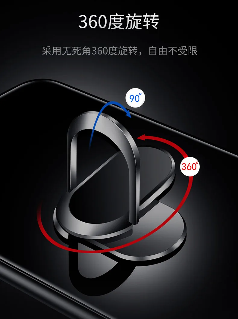 For Meizu Note 9 Case Hard Tempered Glass With Stand Ring Magnet Protective Back Cover for meizu note9 full cover shell |