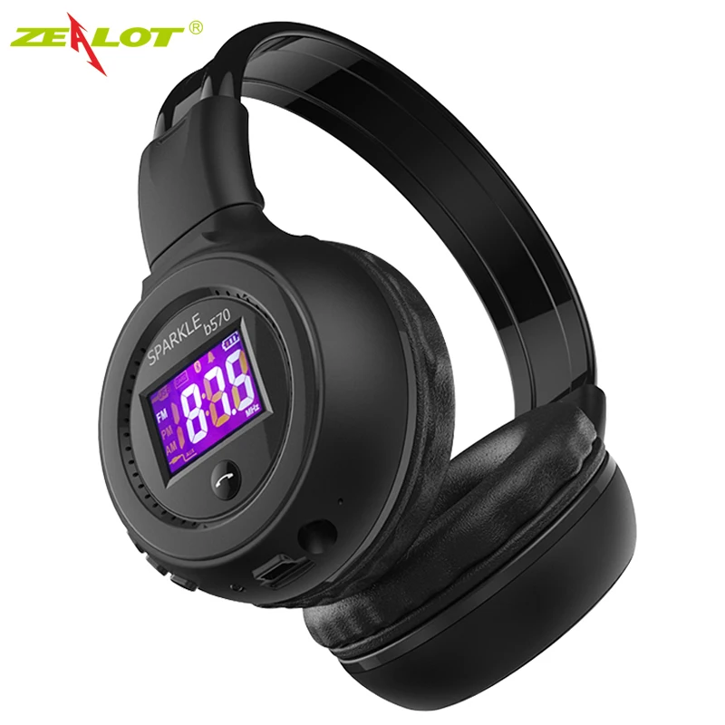 Фанатик B570 Bluetooth наушники Складная Беспроводной Hi Fi стерео гарнитуры с ЖК дисплей