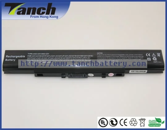 Батареи ноутбука для ASUS U31 A42-U31 A32-U31 P31 U41 P41 X35 U31JG U31F U31S P31JG U41SV X35J 14,4 В 8 ячеек