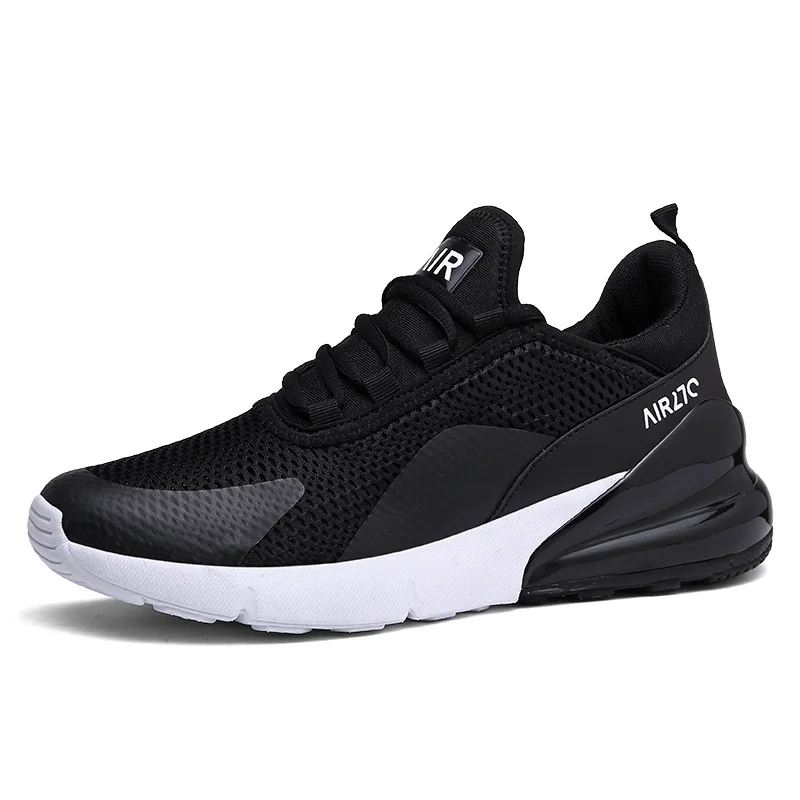 black white 50 Новое поступление, модные мужские кроссовки c воздушными подушками и Flyknit Tech Zapatos Para Corner, дышащие легкие демпфирующие мужские повседневные туфли - Цвет: black white 50