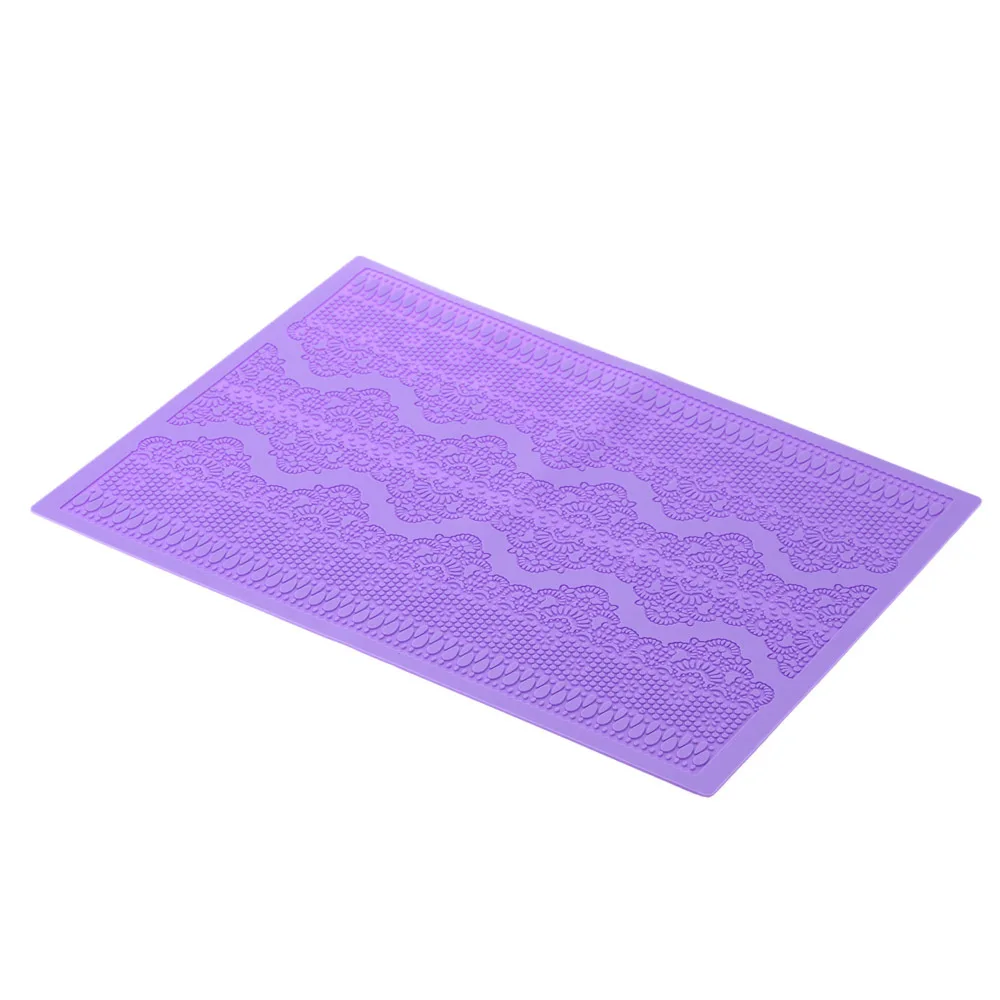 Силиконовый коврик с цветочным узором для помадки торта, кружевная рельефная форма, сахарный кружевной коврик, инструмент для украшения торта, тиснение Sguar, кружевная накладка d929