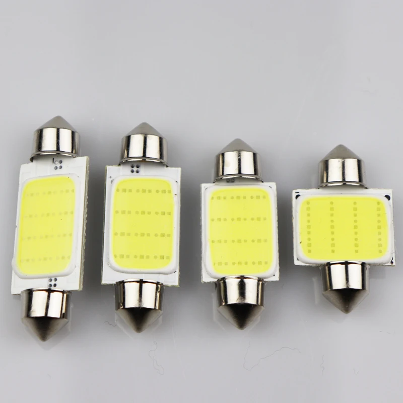 4 шт. гирлянда 31 мм 36 39 41 Автомобильный COB DC12V интерьерные автомобильные