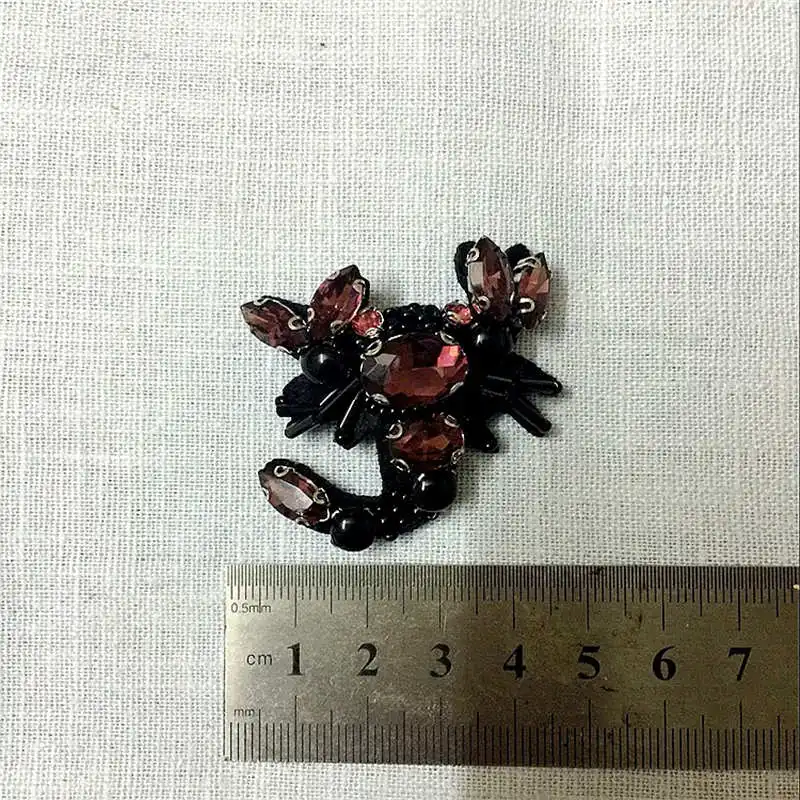 DoreenBeads ручной работы вышитый бисером патч Скорпион в форме животного пришить на