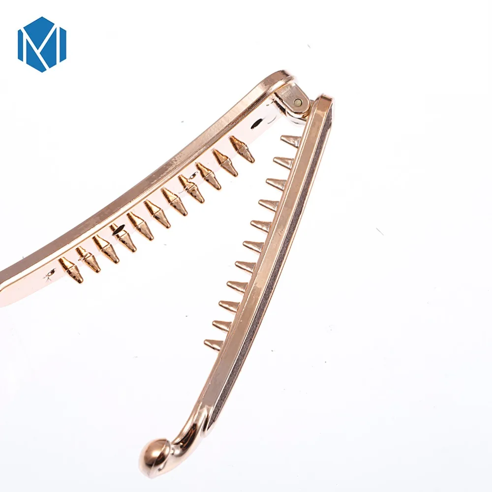 M MISM 1PC Сплошной Тканевый Шпильки Девушка Банановые Заколки Клип Корейский Стиль для Элегантной Женщины с Зубами Аксессуары Для Волос На.