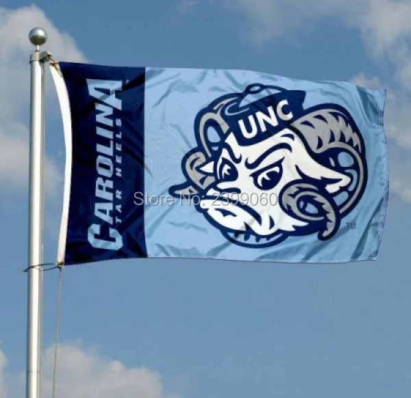 North Carolina Tar Heels Mascot college banner 3X5ft Flag | Мебель