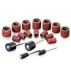 20 шт. шлифовальные втулки 6,35 мм, шлифовальная бумага, вращающийся инструмент Dremel, абразивная полировка для деревообработки