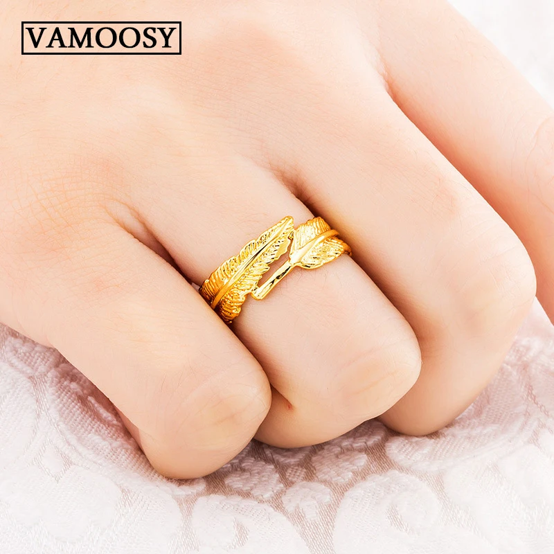 

2018 Fashion Plum Blossom Flowers Brand Finger Rings Clear 24K Gold Daisy Ring for Women Wedding Jewelry Accessories