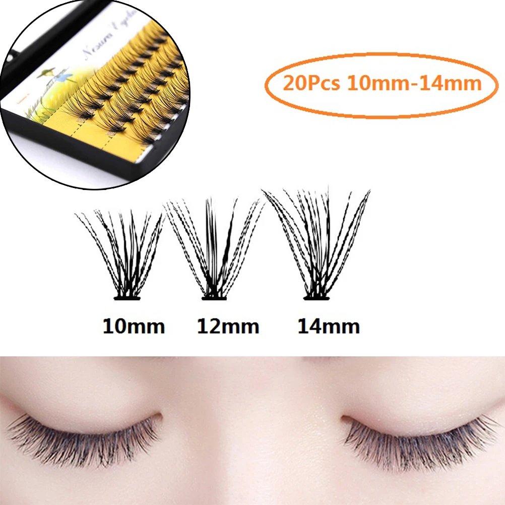Черные Мягкие Накладные ресницы 6 14 мм Искусственные из норки|individual eyelash extension|eyelash