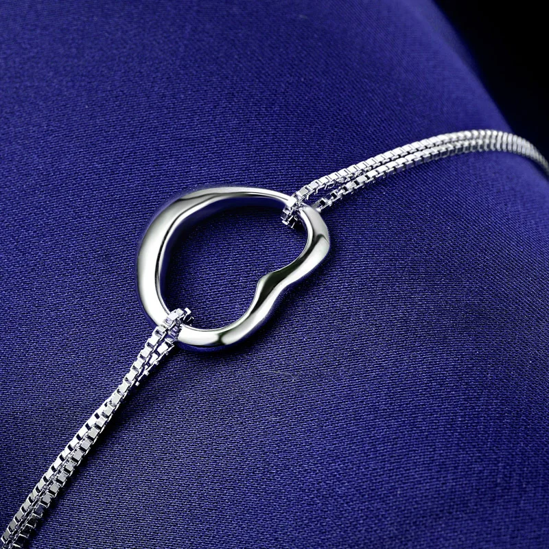 ANDARA Hot Sale 925 Silver Bracelet Women Link Double row Authentic Jewelry Gift | Украшения и аксессуары