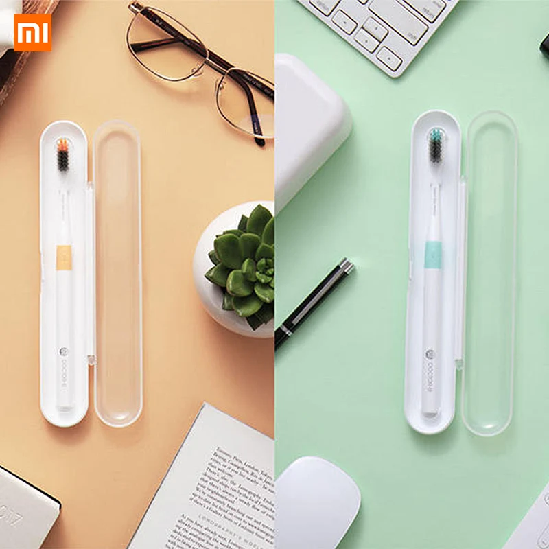 with Travel Box 4PCS Xiaomi Doctor Bei Bass Tooth Mi Brush Handle Manual Eco-friendly MI brush | Электроника