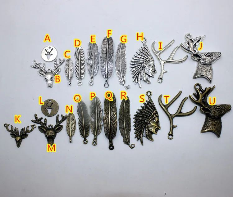 50 Pcs/lot Alloy Charms Leaves connector Pendant Bright Antique bronze Zinc Fit Bracelet Necklace DIY Metal Accessories |