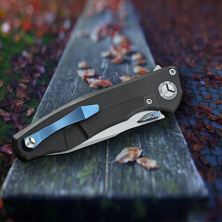 Kevin John VENOM 4 крыла M390 однотонные титановый плавник складной нож Керамический