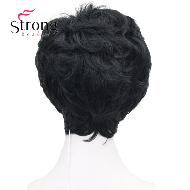 StrongBeauty женский короткий синтетический парик из натуральных волос, светильник, парик из коричневых волос