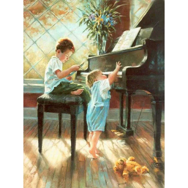 Камни в форме ромба/круглый дрель Алмазная вышивка для маленьких мальчиков