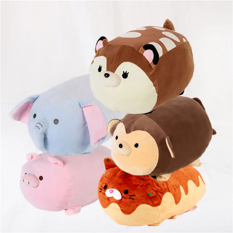 Плюшевый Кот тигр дикая кабана игрушка набитая круглая форма животных Мягкая