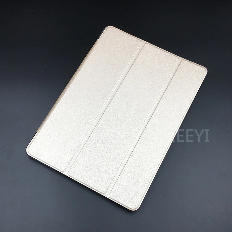 Golden Ультратонкий чехол для Teclast M20, 10,1 дюймов, планшет, тройной складной чехол-подставка для Teclast M20, мембрана из закаленного стекла на выбор - Цвет: Golden