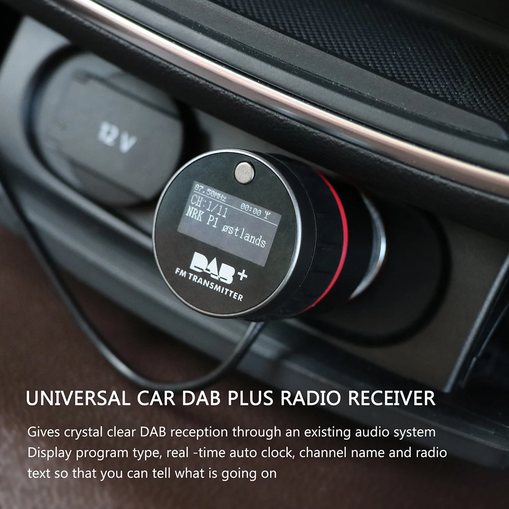 Автомобиль dab Плюс Радио приемник тюнер Радиопередатчики конвертер адаптер с USB