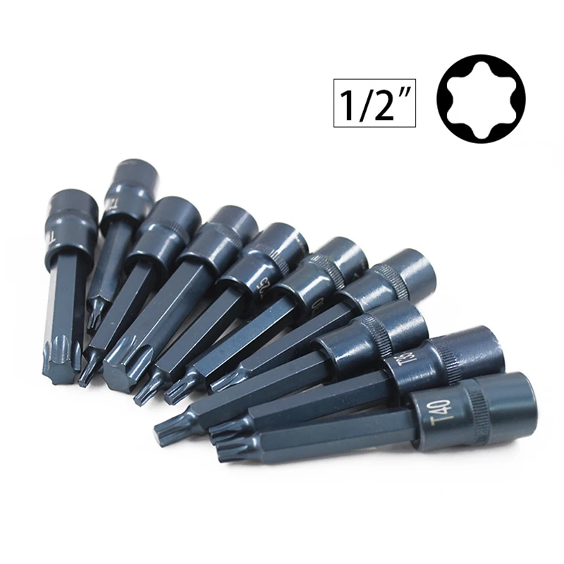 1 шт. ударная Торцевая головка Torx 1/2 дюйма Квадратный привод инструмент для