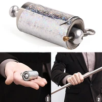 1pcs 110cm length silver appearing cane metal good quality magic tricks for professional magician stage close up magie illusion