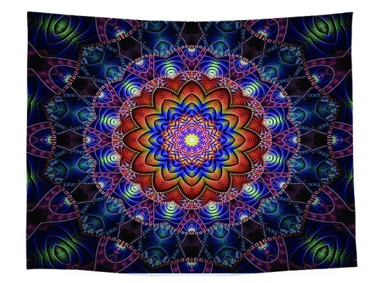 CAMMITEVER индийский Бохо Гобелен Мандала домашний декор настенное одеяло Hangi Biki Lotus