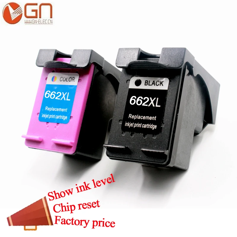 GN 662XL для HP 662 XL чернильные картриджи HP662 Deskjet Advantage 1015 1515 2515 2545 2645 3515 3545 4515 струйный