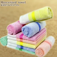 made in china durable quality cotton colored towels 2757 cm 35 grams thin towel for childrens face