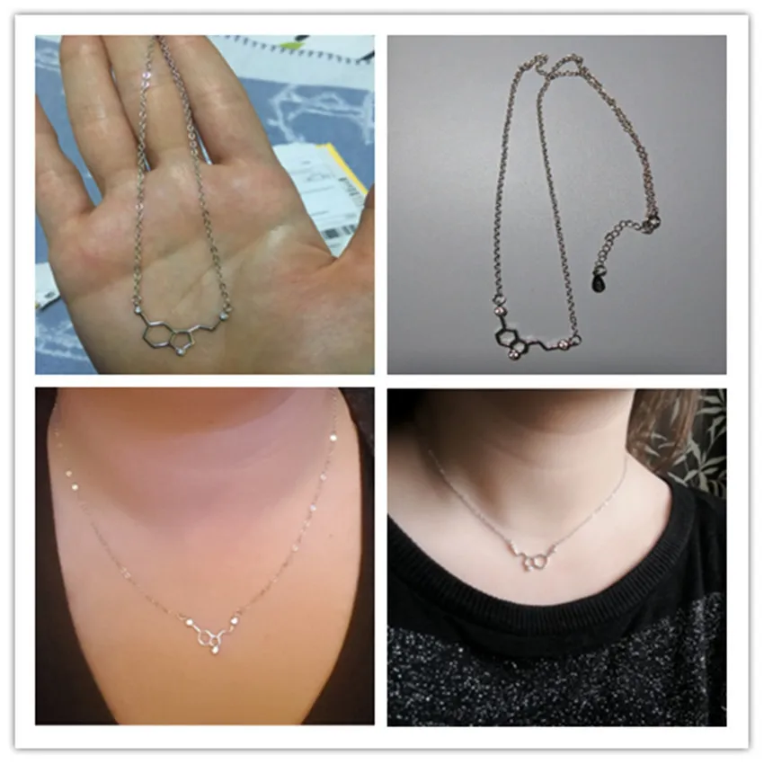 Cxwind циркониевая искусственная подвеска в виде молекул ожерелье с кулоном