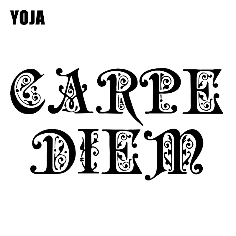 YOJA 24 3 см * 45 настенное Искусство украшение Carpe Diem стикер гостиная ПВХ наклейка W1
