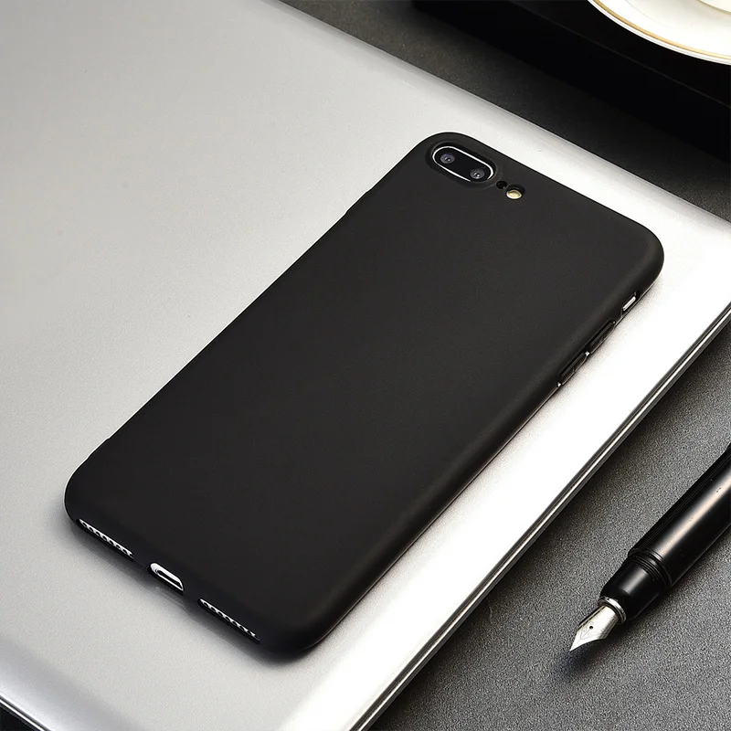 Matte Black Soft Mobile Phone Case Coque For Apple iPhone X XS Max XR 8 7 6 S 6S Plus SE 5 5S 5se 7plus 8plus 10 Silicone Cover