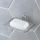 Серебряный держатель для мыла в ванную комнату, коробочка, мыльница для хранения мыла, лоток для душа, аксессуары для ванной