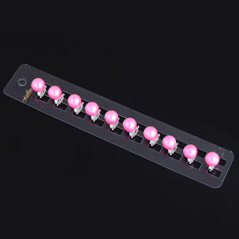 2 шт. милые однорядные искусственные жемчужные заколки для волос с пряжкой женщин