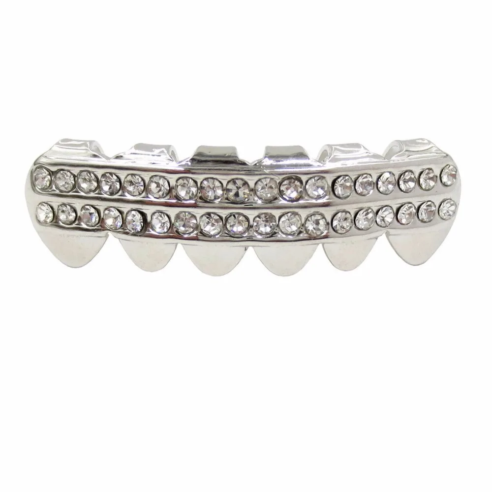 Золотые зубные грили верхние и нижние колпачки набор гриля украшения в стиле