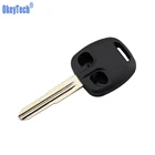 OkeyTech сменный корпус автомобильного ключа дистанционного управления чехол Fob 2 кнопки правоелевое лезвие для MITSUBISHI Lancer Evo L200 Shogun Pajero Key