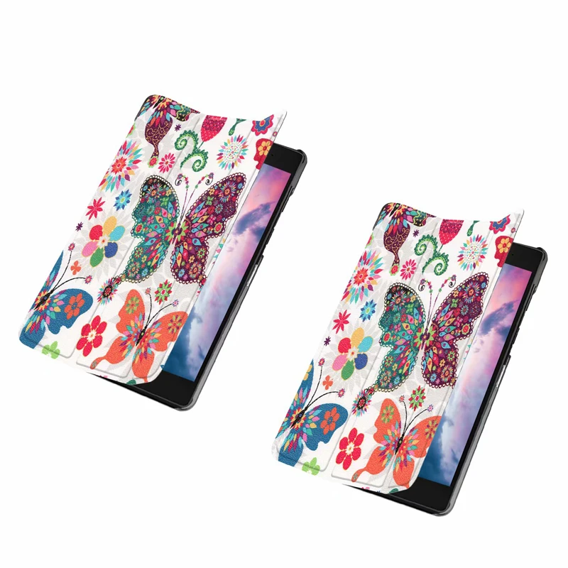 Для lenovo Tab E8 чехол Модный защитный чехол TabE8 TB-8304F чехол lenovo E8 8," корпус планшета с бабочкой девушка башня живопись