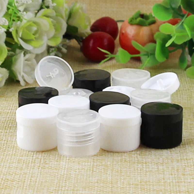 

Wholesale 50X100ml Flip Top Bottle Cap Hydrating Make Up Perfume Oil Refillable Shampoo Facial Cream Storage Containers Bottle