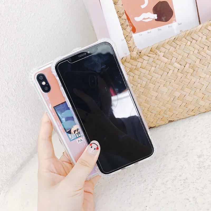 Kisstop 4 Угол антидетонационных чехол для iPhone 6 S 7 8 X корпусе ТПУ задняя крышка