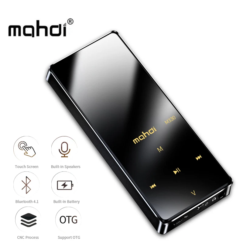 Махди M330 MP3 плеер с сенсорным Экран Bluetooth 4 1 радио FM 8 ГБ хранения дюйма Play 80 H HIFI