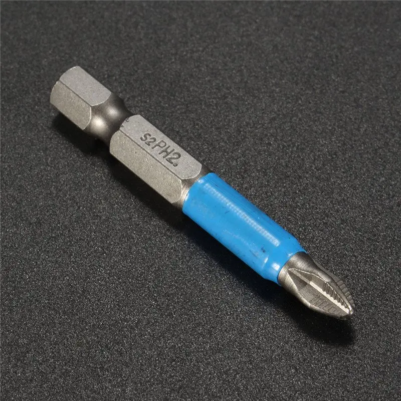 

10pcs/set 50mm Magnetic Screwdriver for Philips Ph2 Head Screw Driver Bit Anti Slip Electric Bits Hex Shank Single Side Head