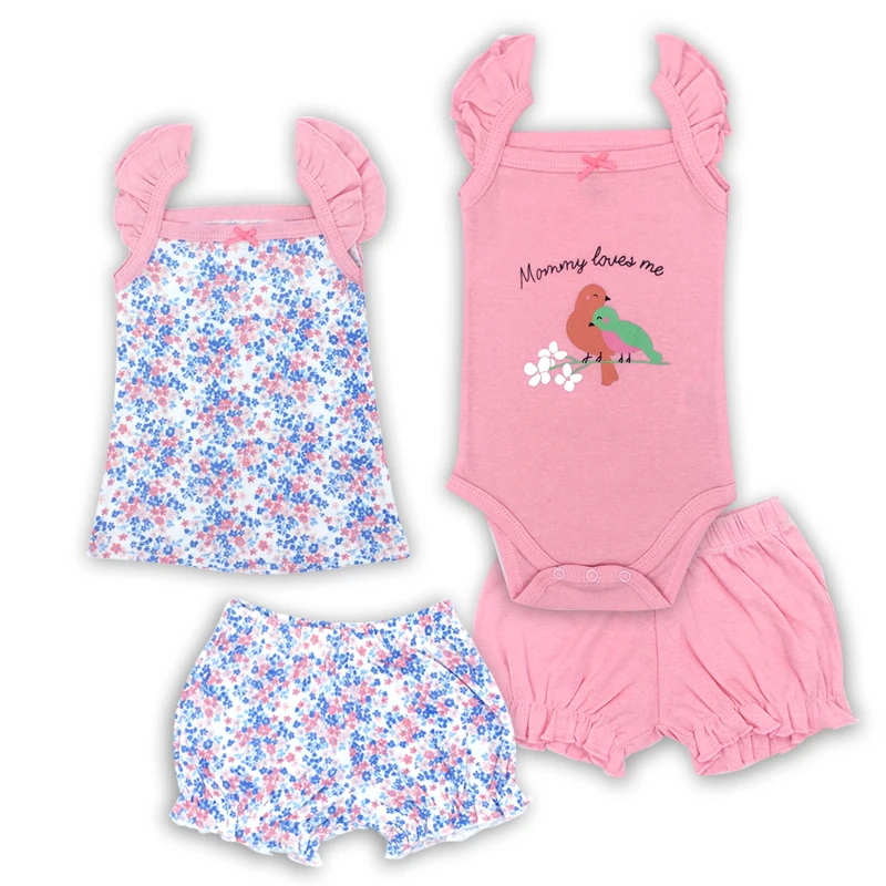 Fashion 2021Summer short sleeve baby sets for girl clothes 100% cotton girls boys Toddler clothing | Детская одежда и обувь