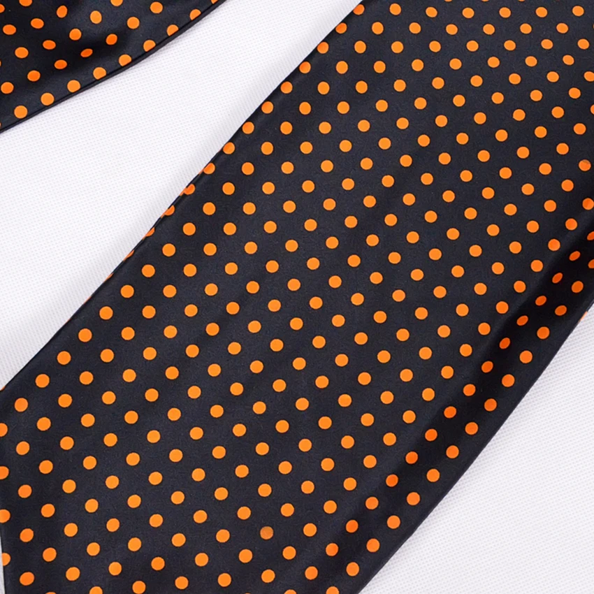 Brand Gold Dot Men Silk Cravat Fashion Apparel Accessories Male Tie All Match CasualSatin Neckwear For Spring Autumn | Аксессуары для
