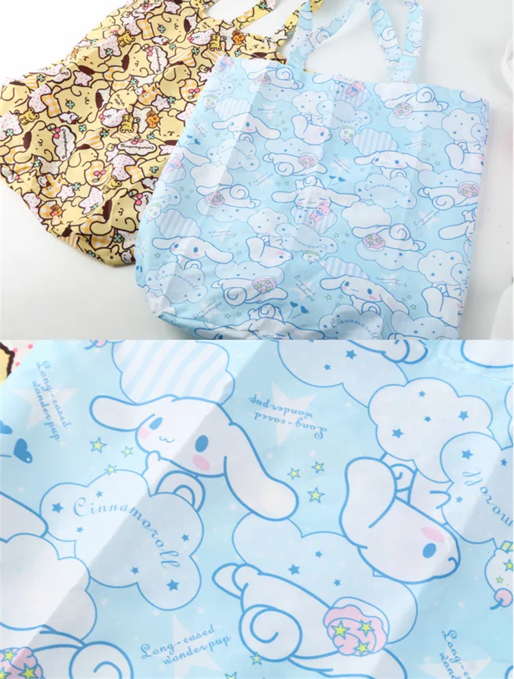 Милый мультфильм Cinnamoroll My Meloday Складная многоразовая сумка для покупок вместительная Экологичная сумка складная сумка для покупок сумки для продуктов