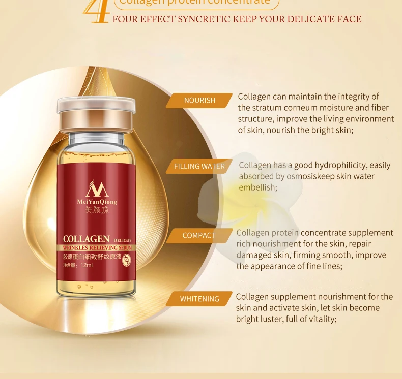 Коллагеновая сыворотка acido hialuronico wonder essence уход за кожей лица против старения против морщин увлажняющий отбеливающий антиарругаз крем